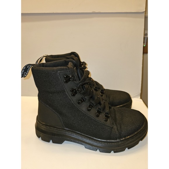 Dr. Martens Shoes - Dr. Martens Black Combat Boots Tall Lace-Up Size Women's 7